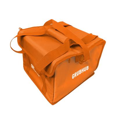 Insulated Food Delivery Bag With 4 Cup Holder And Shoulder Strap